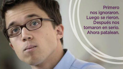 Podemos inicia una campaña en las redes sociales en defensa de Errejón