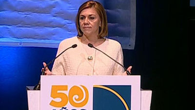 Cospedal: "El desafío soberanista trata de hacer Españas de dos velocidades"