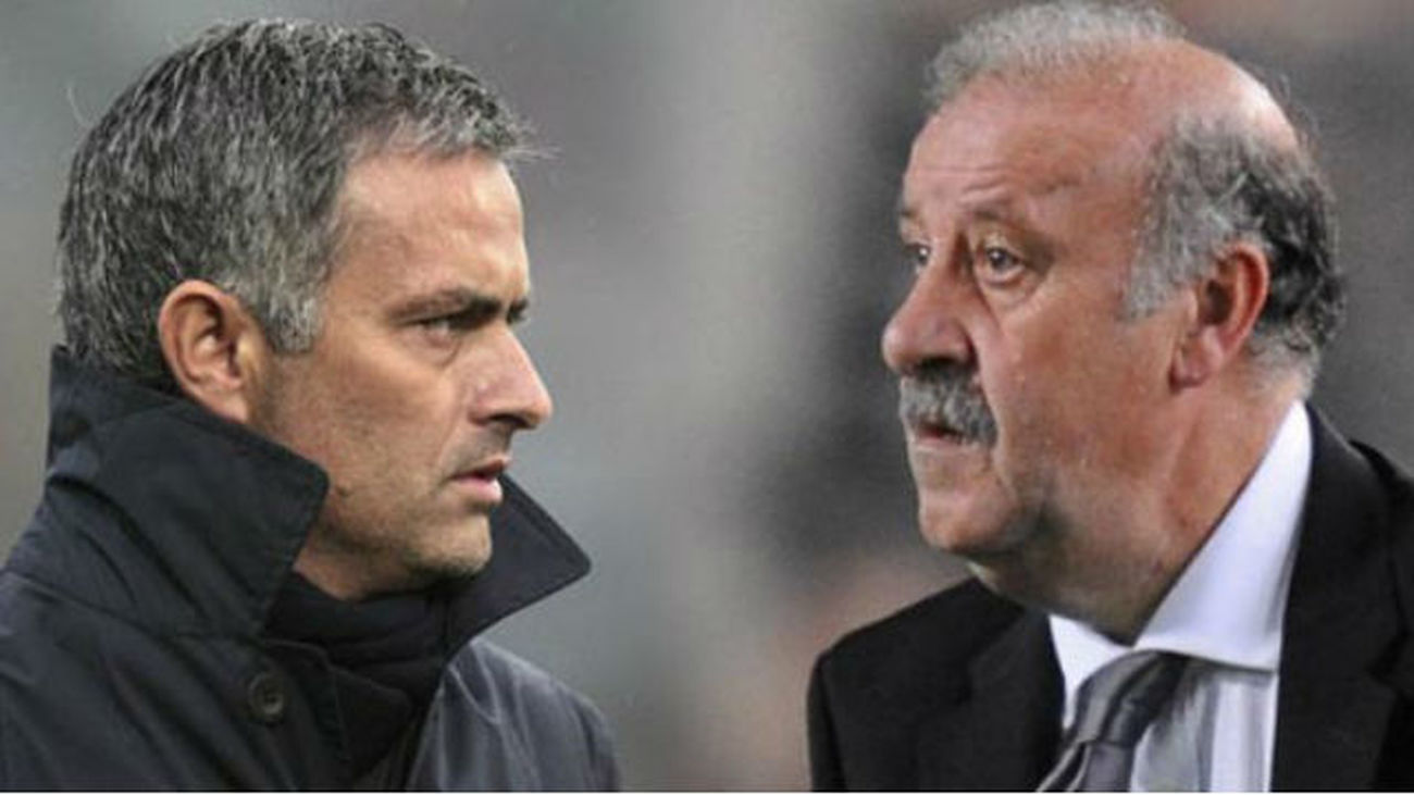 Mourinho y Del Bosque