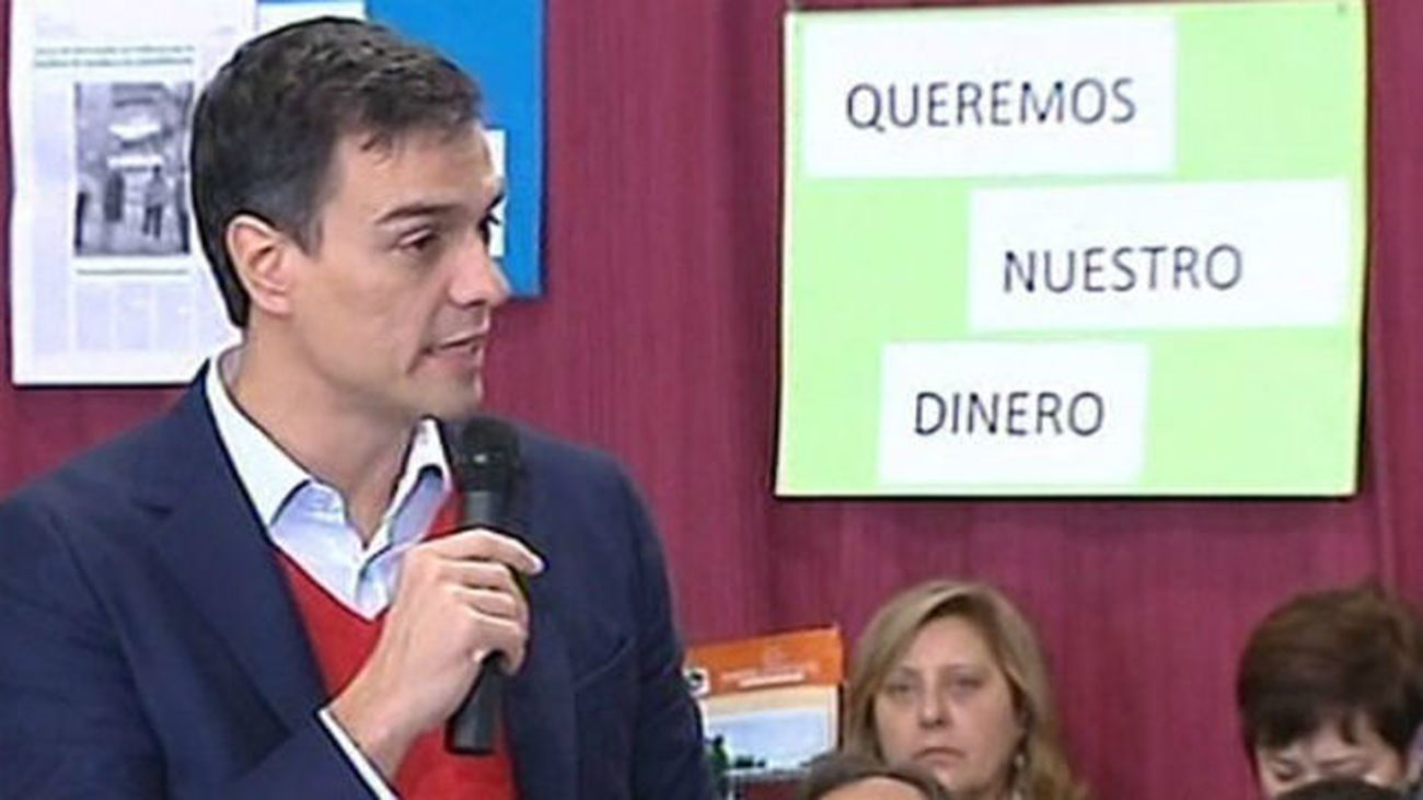 Sánchez: "Si Rajoy quiere defender España que empiece por Estado de bienestar"