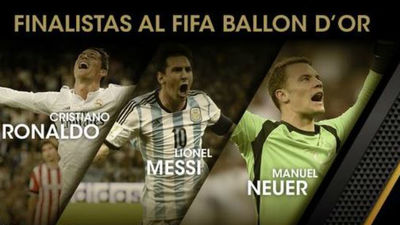 Cristiano, Messi y Neuer, finalistas al Balón de Oro