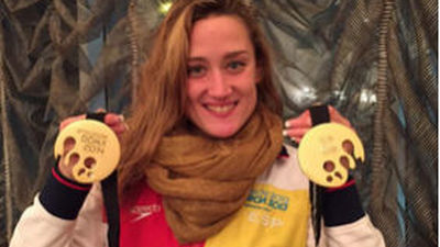 Mireia Belmonte, dos oros y dos récord del mundo