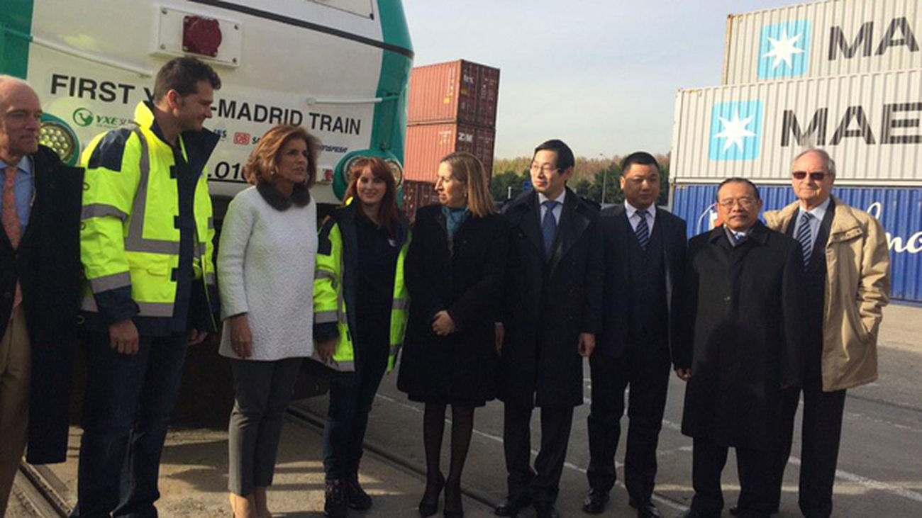Llega a Madrid desde China el "tren de la seda", la línea más larga del mundo