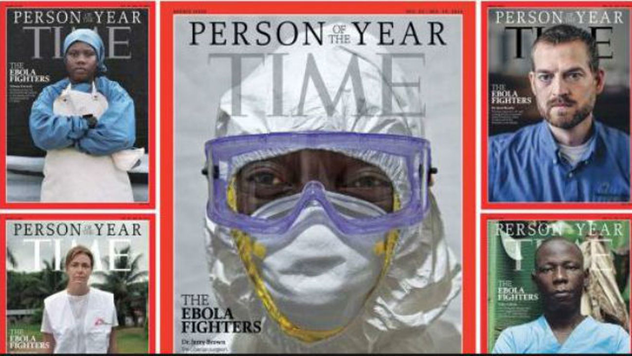 Luchadores contra el ébola, personaje 2014 de la revista Time