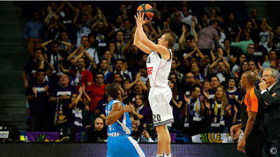 58-83. El Madrid vence al Dinano Sassari en la penúltima jornada