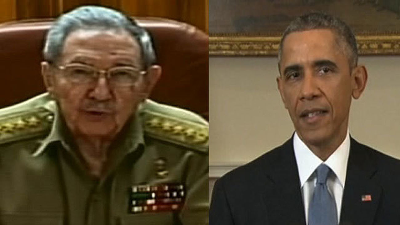 Raul Castro y Barak Obama