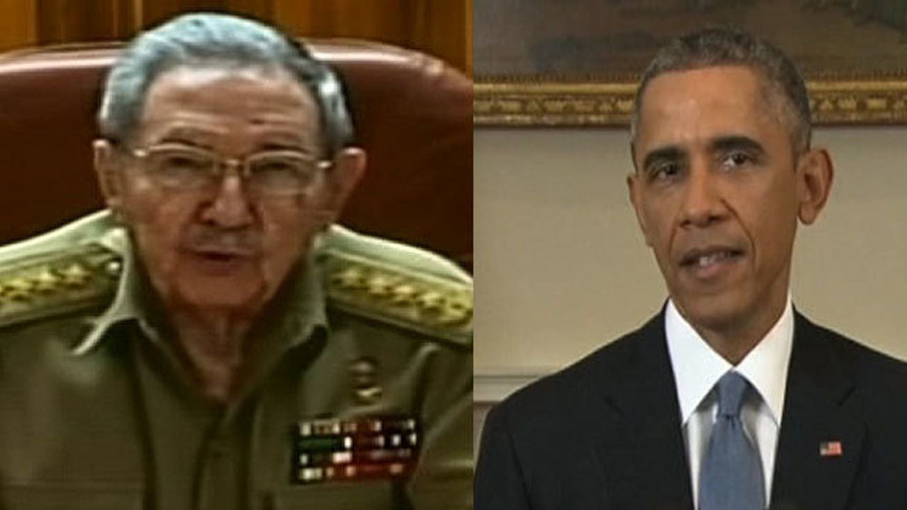 Raul Castro y Barak Obama