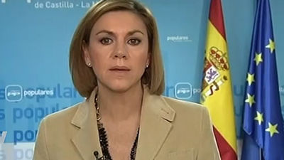 Cospedal traslada un mensaje de "tranquilidad y sosiego"  tras el suceso