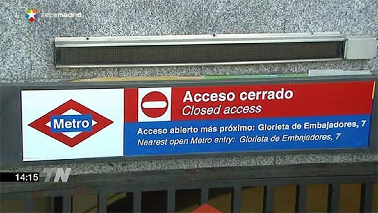 Metro, acceso cerrado