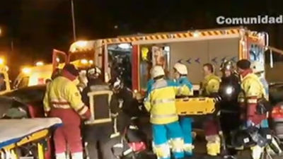 Nochevieja tranquila en Madrid, con dos heridos graves por caídas