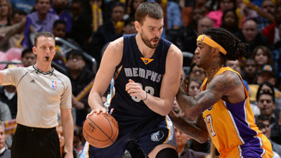 Marc Gasol empieza 2015 con un 'doble-doble' ante los Lakers
