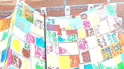 Torrelodones, récord mundial con la tarjeta navideña de 420 metros cuadrados