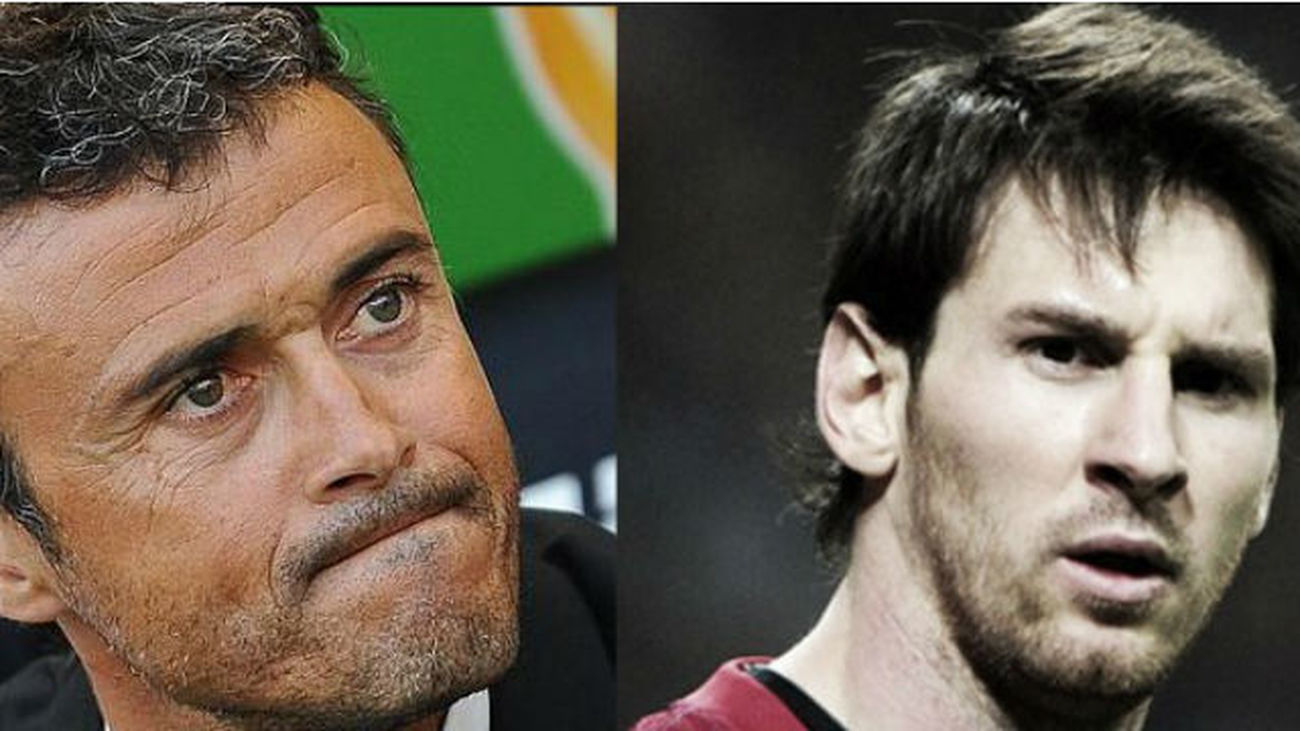 Messi y Luis Enrique