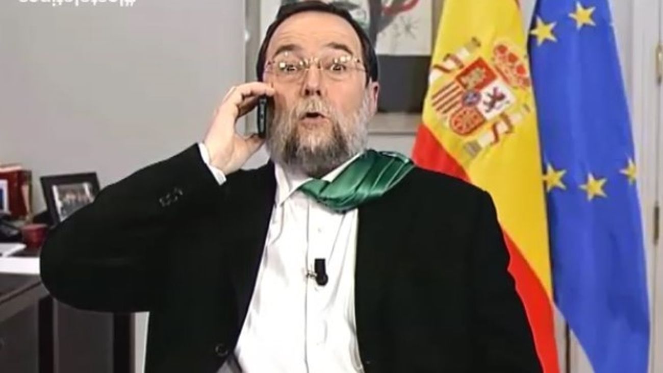 Tele Cristóbal Montoro y Mariano Rajoy ven la vida del revés
