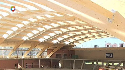 Botella visita las obras del centro deportivo Gallur