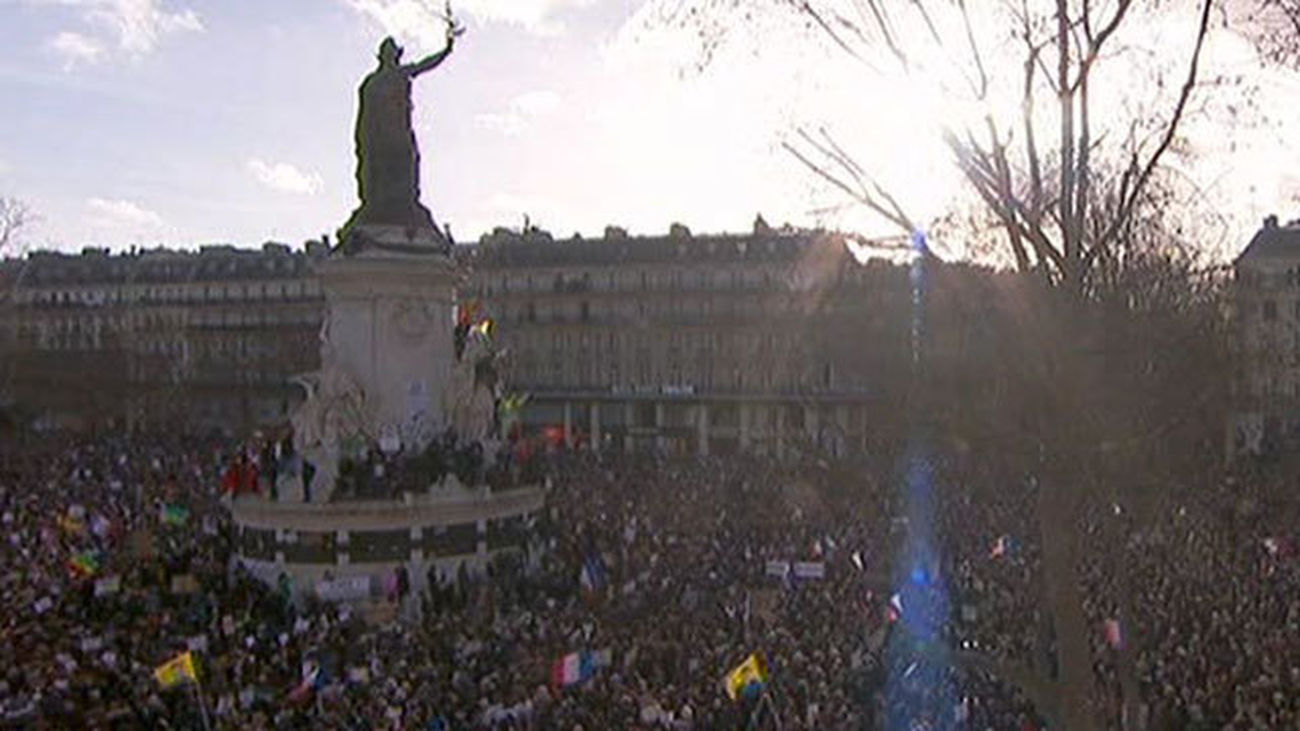 manifestación en Paris