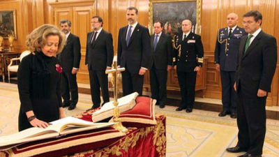 Consuelo Madrigal promete su cargo de fiscal general del Estado ante el Rey