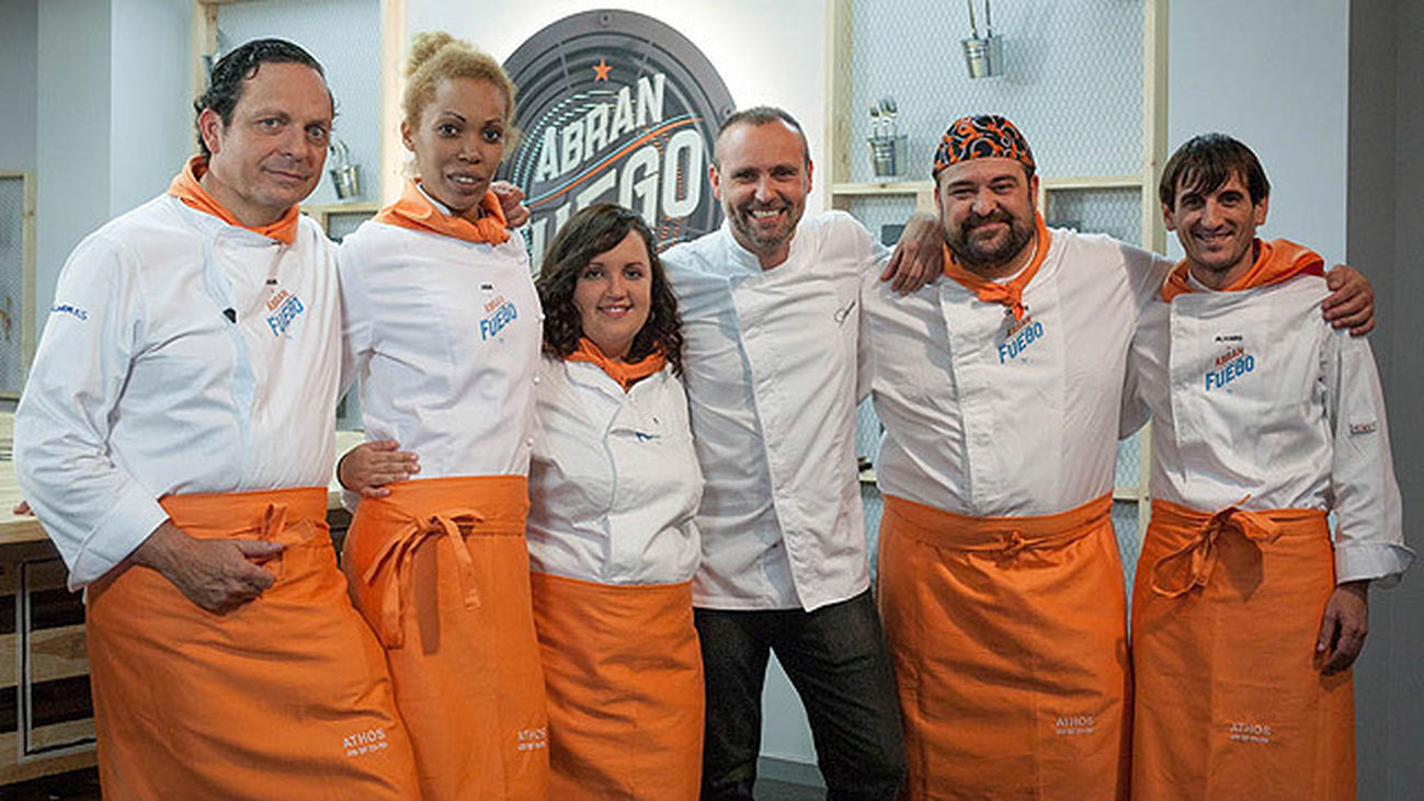 Componentes del equipo Naranja, capitaneados por Rodrigo de la Calle