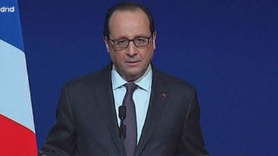 Hollande apoya la libertad de expresión tras protestas contra 'Charlie Hebdo"'