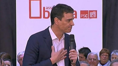 Sánchez reivindica la Cataluña "real" frente a "mentiras" de Mas y Junqueras