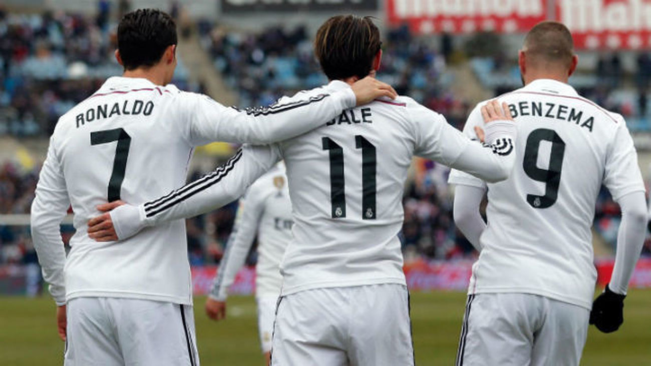 0-3. El Real Madrid toma Getafe con la BBC