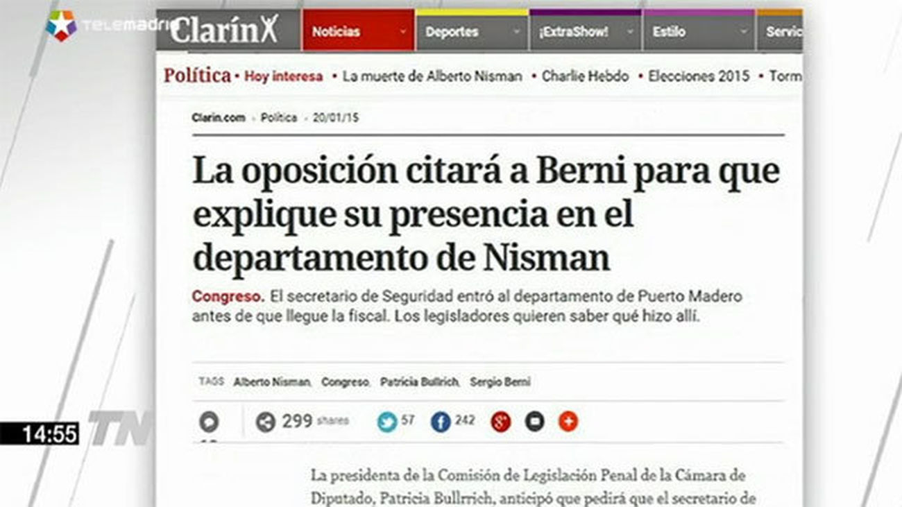 El Secretario de Seguridad argentino estuvo en el domicilio de Nisman antes que el juez