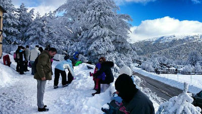 Fin de semana en las pistas de esquí madrileñas