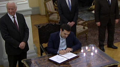Alexis Tsipras jura como nuevo primer ministro de Grecia