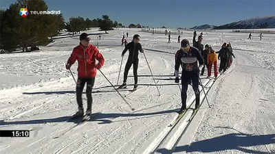 La Comunidad habilita en el Puerto de Cotos una pista de esquí de fondo