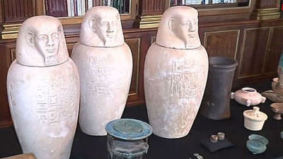 La Guardia Civil recupera 36 piezas expoliadas en Egipto de 3.000 años de antigüedad