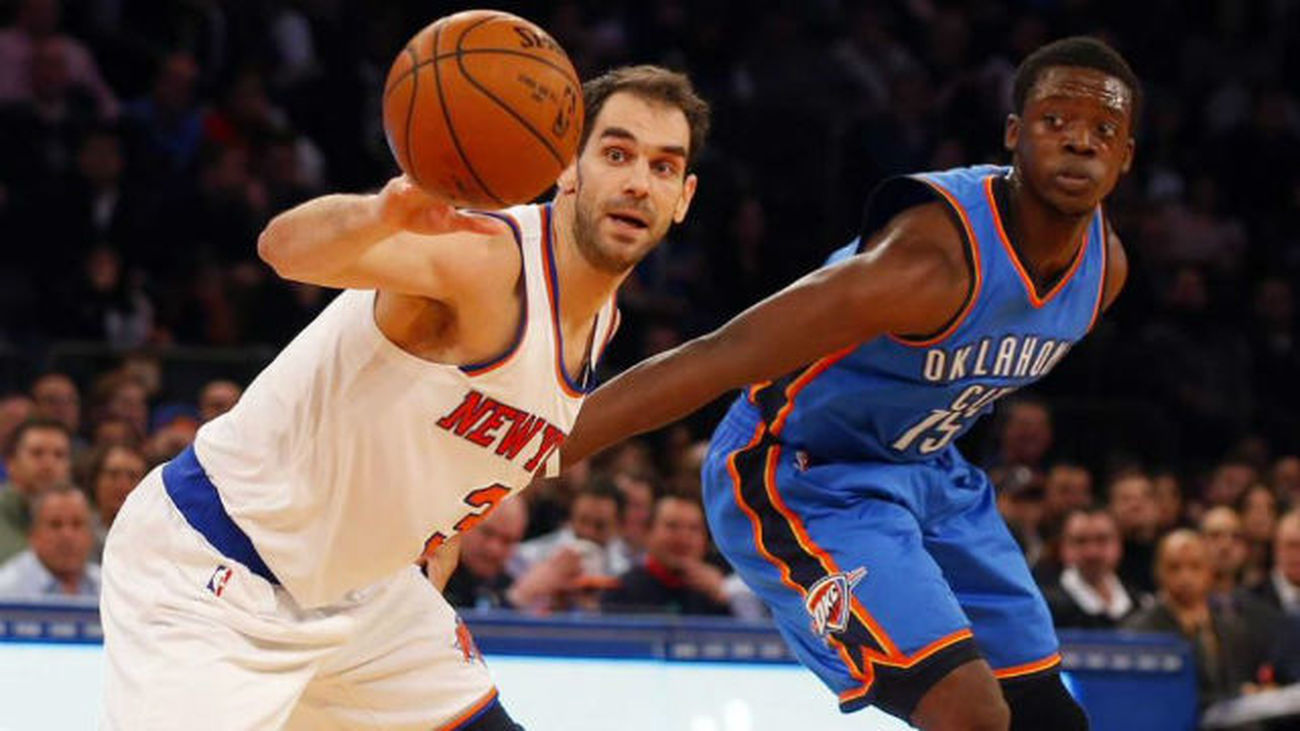 José Manuel Calderón anten los Thunders