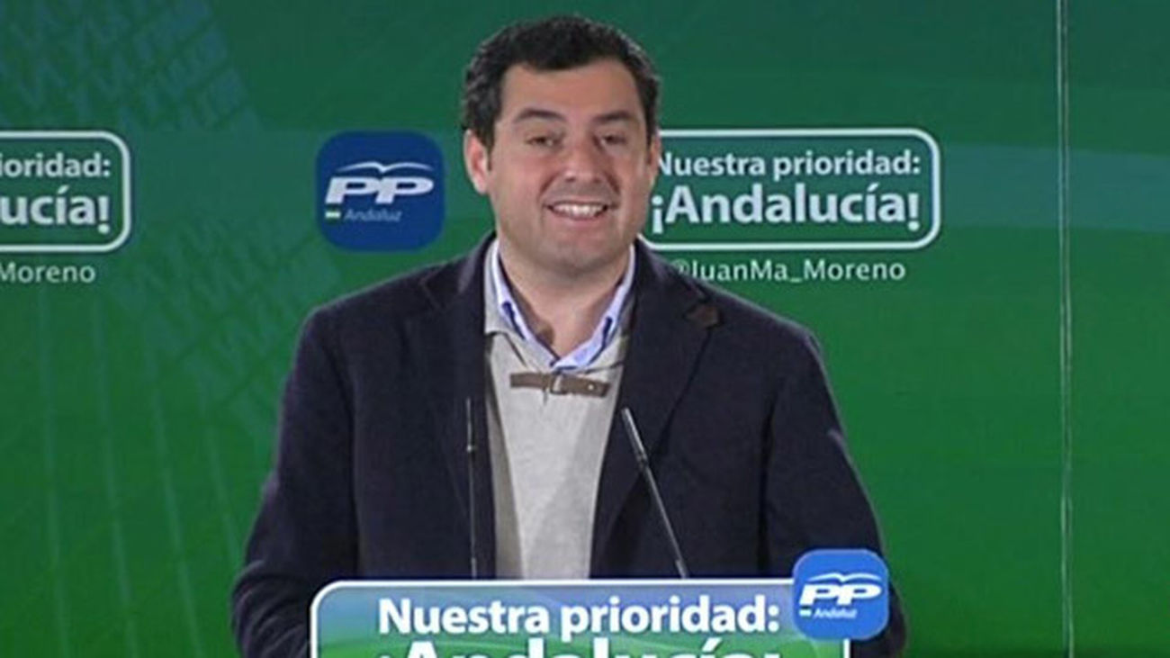 El presidente del PP andaluz, Juanma Moreno