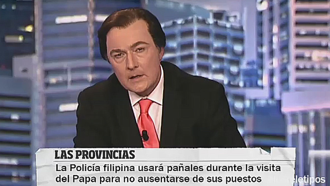 La policía de Manila utilizó pañales hace pocos días durante la visita del Papa