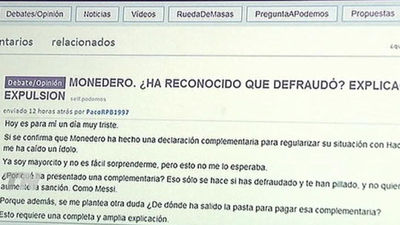 Criticas a Monedero en el foro oficial de Podemos