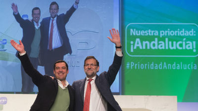 Rajoy promete que el PP recuperará los "tres años perdidos" en Andalucía