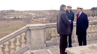 Victoria visita las obras de rehabilitación del Palacio del Infante Don Luis