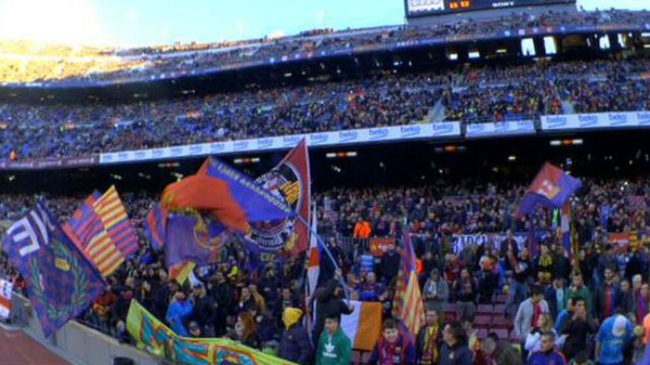 La LFP denuncia al Barça por los cánticos "Cristiano, borracho"