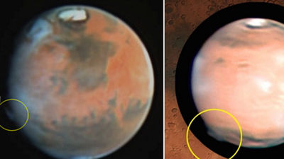 Descubren una insólita nube de 500 kilómetros en Marte