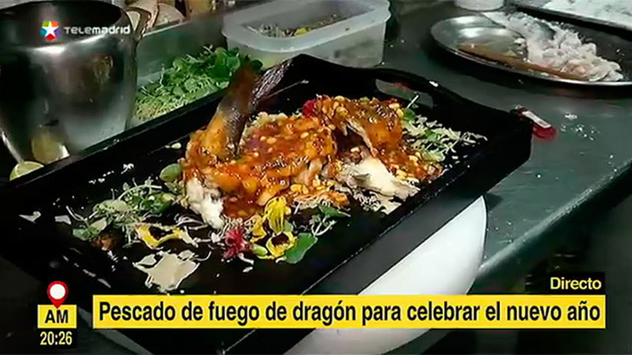 Cocinamos pescado de fuego de dragón