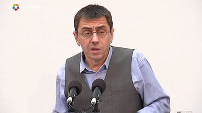 Monedero se defiende de la "caza de brujas": Es un montaje del régimen del 78