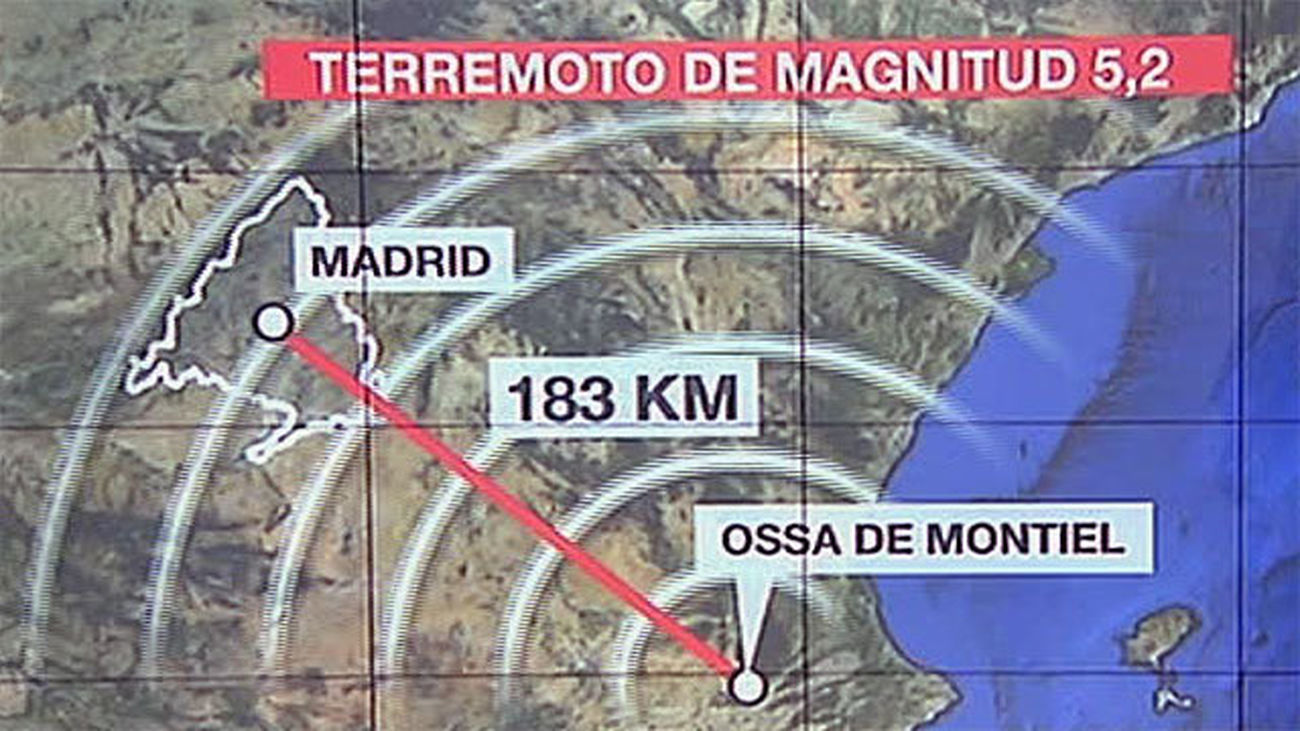 El terremoto se notó en Madrid