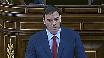 Sánchez, a Rajoy: "Usted ya no engaña a nadie"