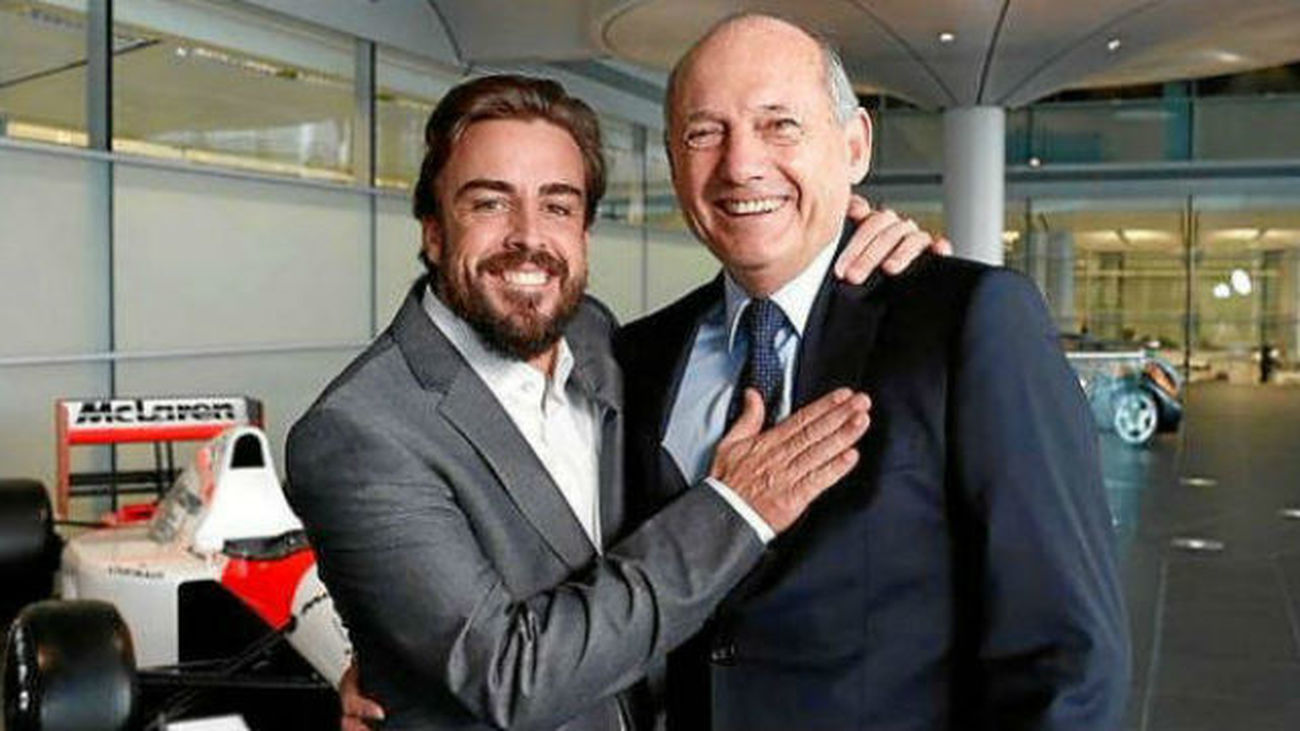 Fernando Alonso y Ron Dennis