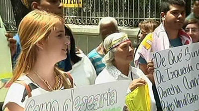 Opositores y estudiantes de Venezuela piden intercesión al Papa