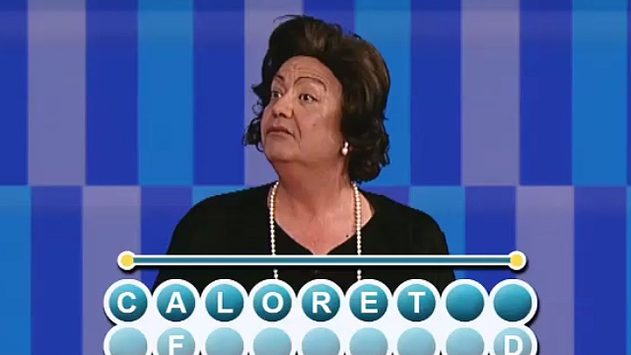 El Tele Tipo de Rita Barberá se estrena en Cifras y Letras defendiendo su palabra inventada: El Caloret