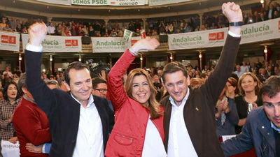 Los candidatos inician la campaña electoral anzaluza, con el CIS de fondo