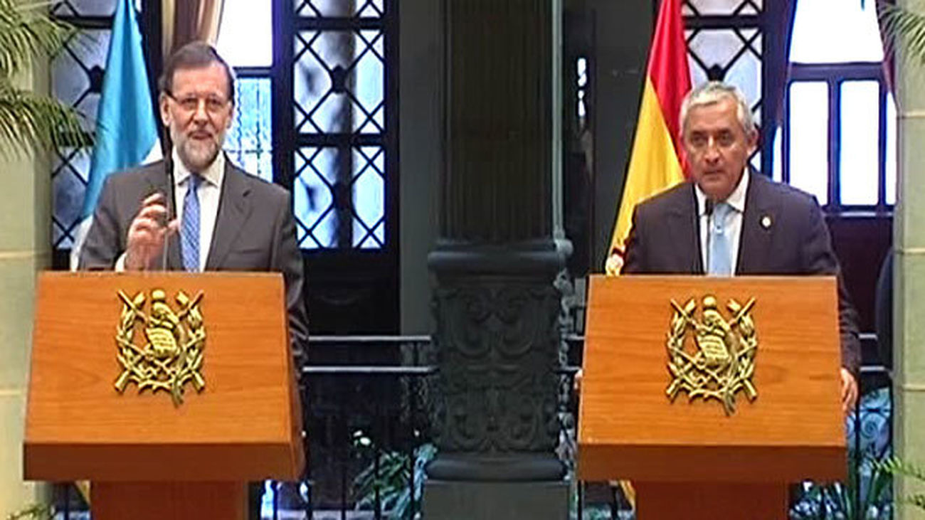 Mariano Rajoy y Otto Pérez Molina