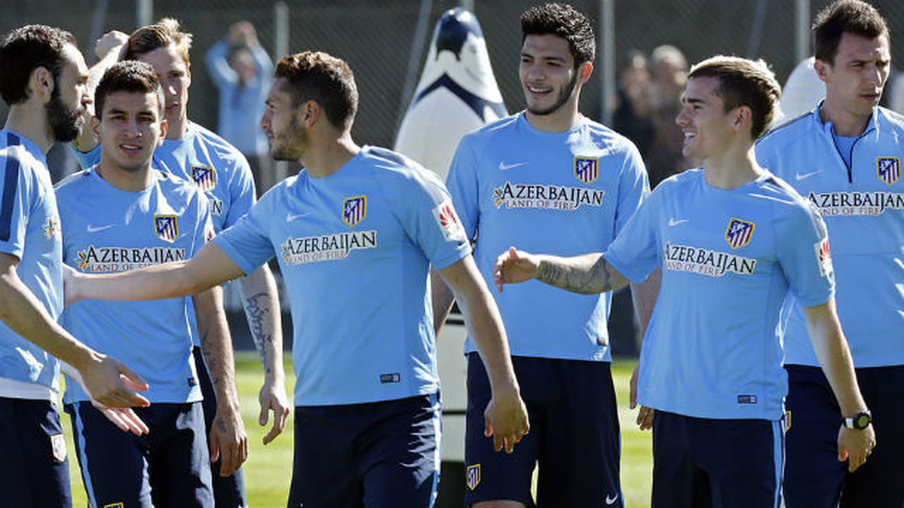 Entrenamiento del Atlético de Madrid