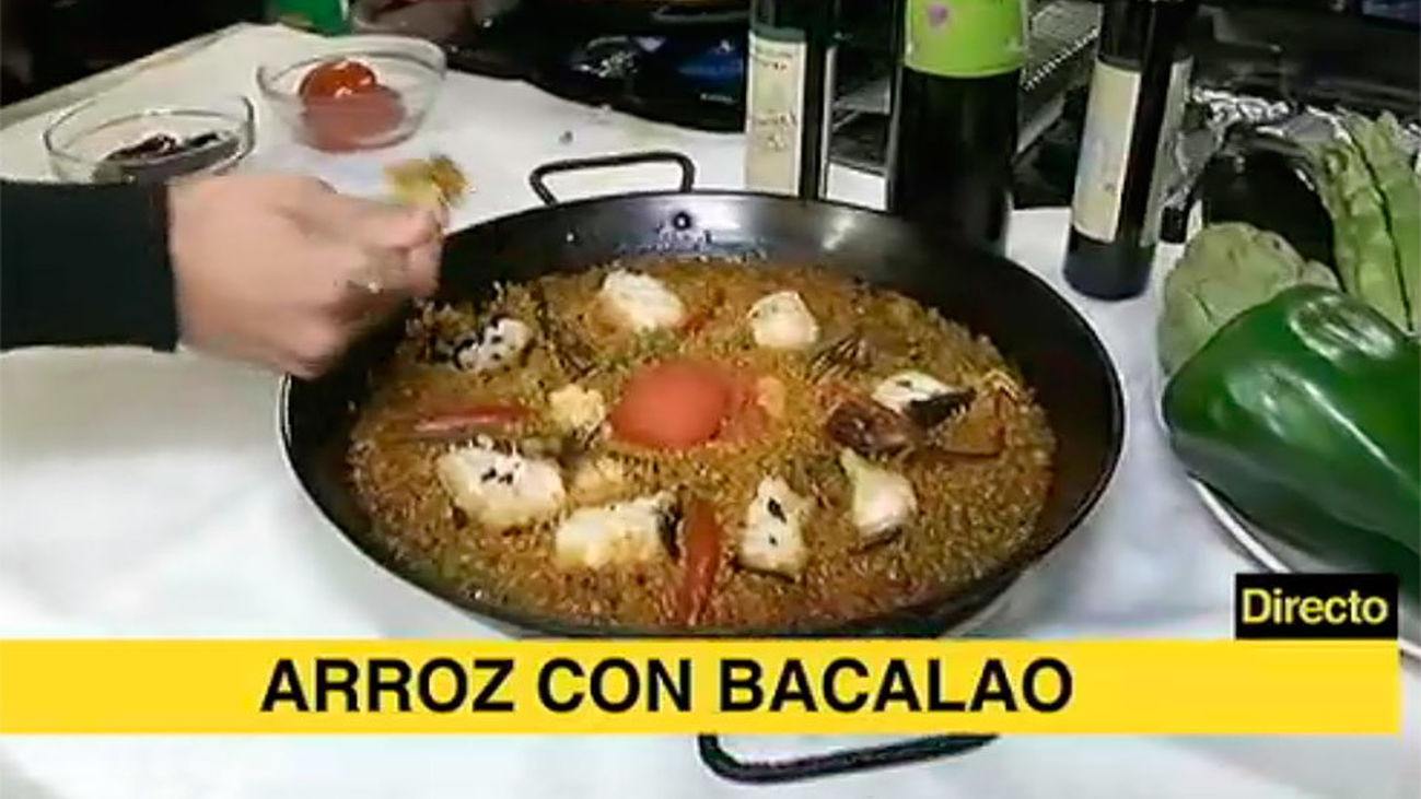 Receta de arroz con bacalao en El Caldero