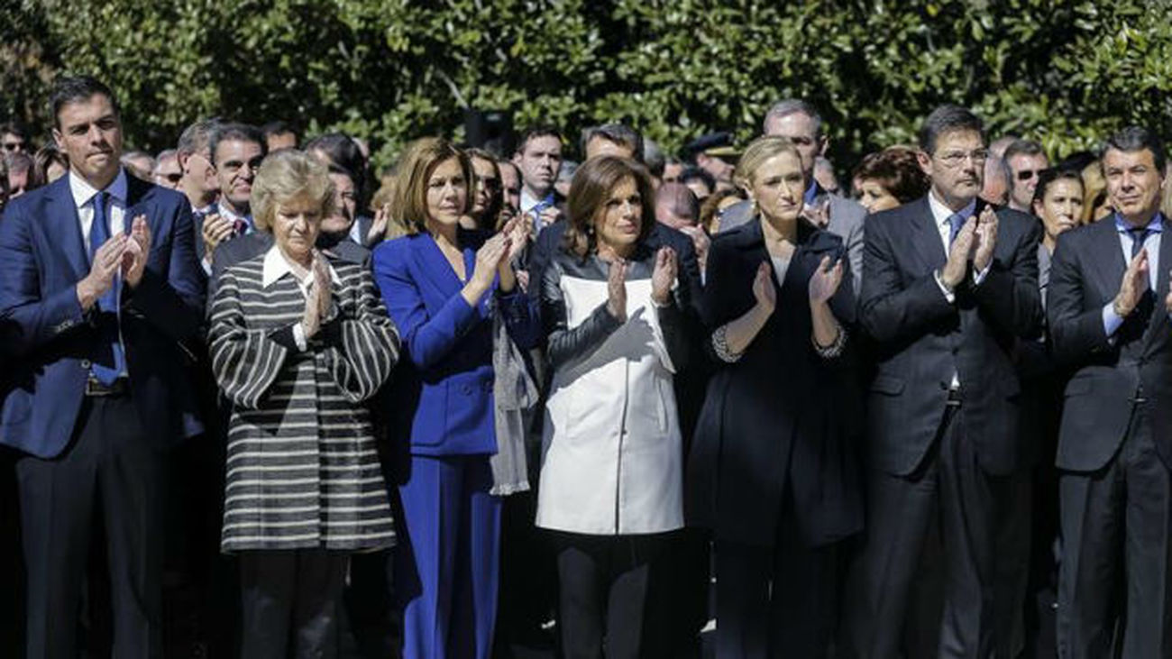 González, Botella, Cifuentes y Aguirre presiden el funeral por las víctimas del 11-M